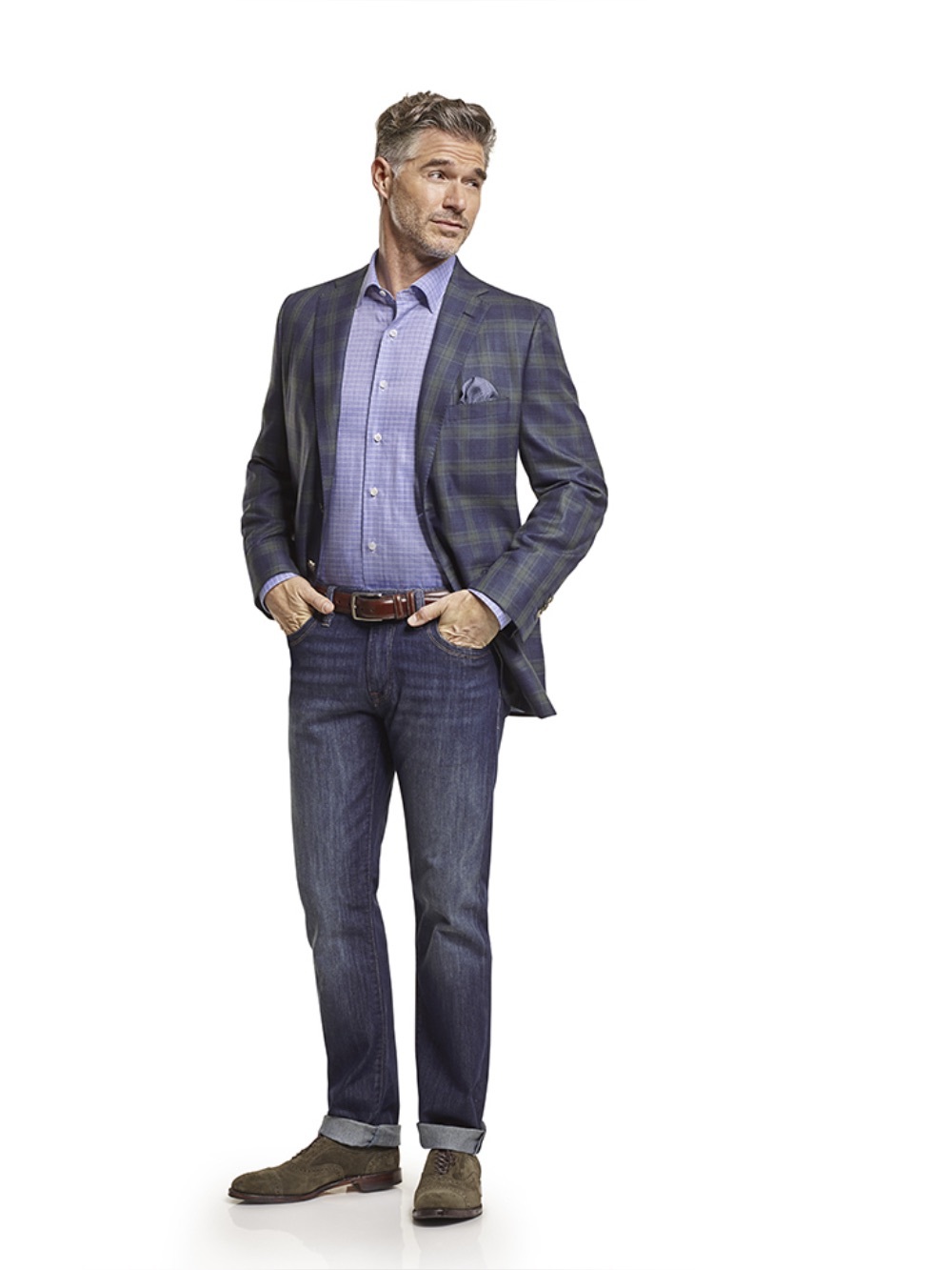 Tom James Corp. Image Collection Bespoke Sport Jacket, 48R *see measurements*